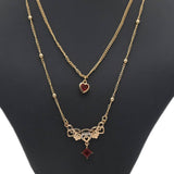 Women's Double Chain Locket - Maroon, Women, Chains & Lockets, Chase Value, Chase Value
