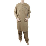 Men's Mashriq Slim Fit Kurta Shalwar - Beige, Men, Shalwar Kameez, Chase Value, Chase Value