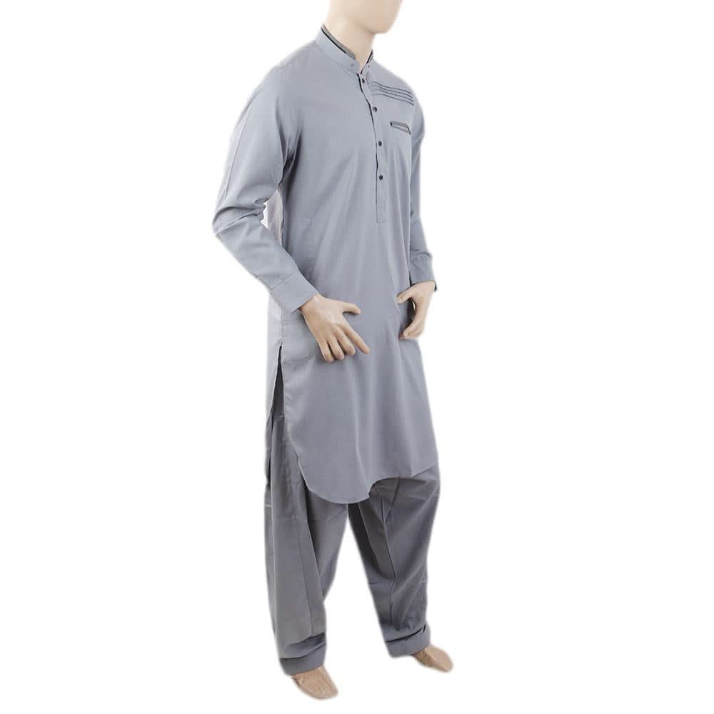 Men's Mashriq Slim Fit Kurta Shalwar - Light Blue, Men, Shalwar Kameez, Chase Value, Chase Value