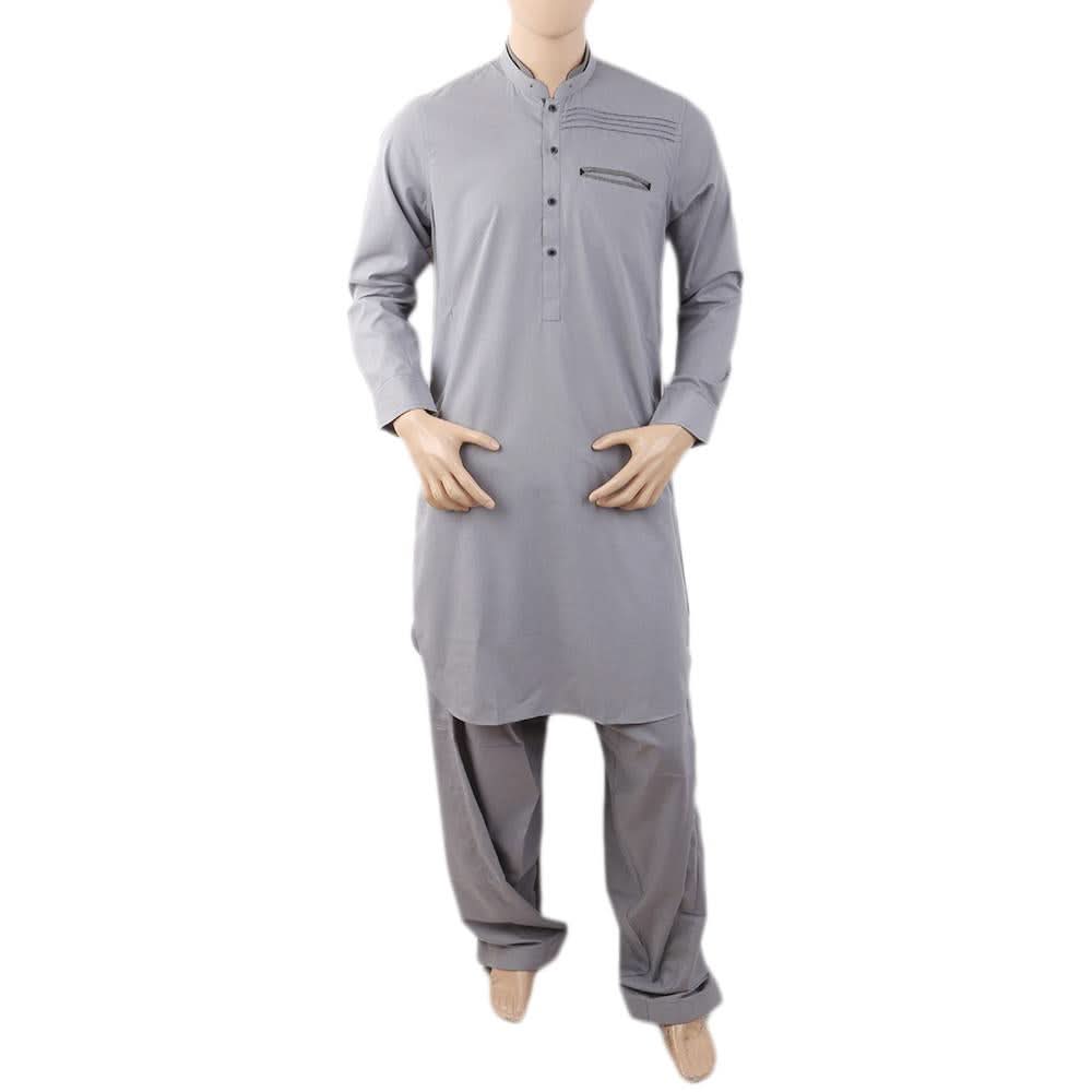 Men's Mashriq Slim Fit Kurta Shalwar - Light Blue, Men, Shalwar Kameez, Chase Value, Chase Value