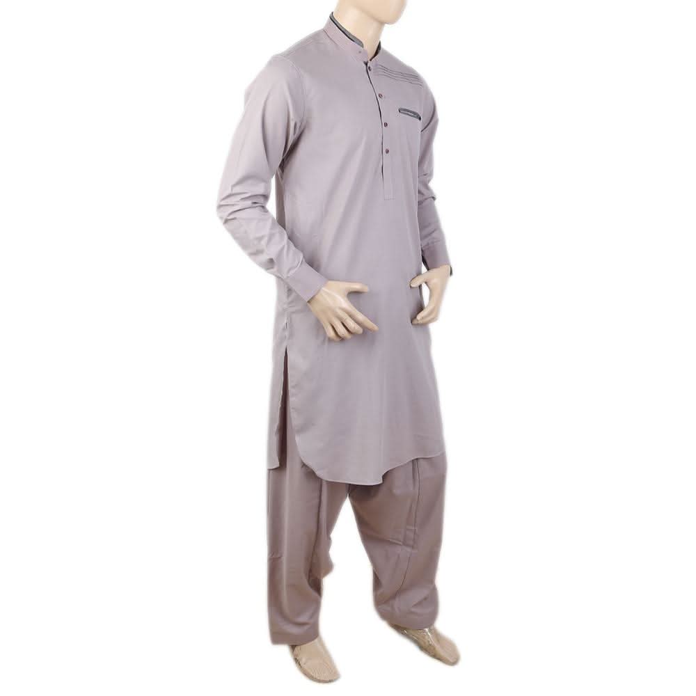 Men's Mashriq Slim Fit Kurta Shalwar - Light Purple, Men, Shalwar Kameez, Chase Value, Chase Value
