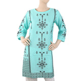 Women's Embroidered Kurti - Cyan, Women, Ready Kurtis, Chase Value, Chase Value