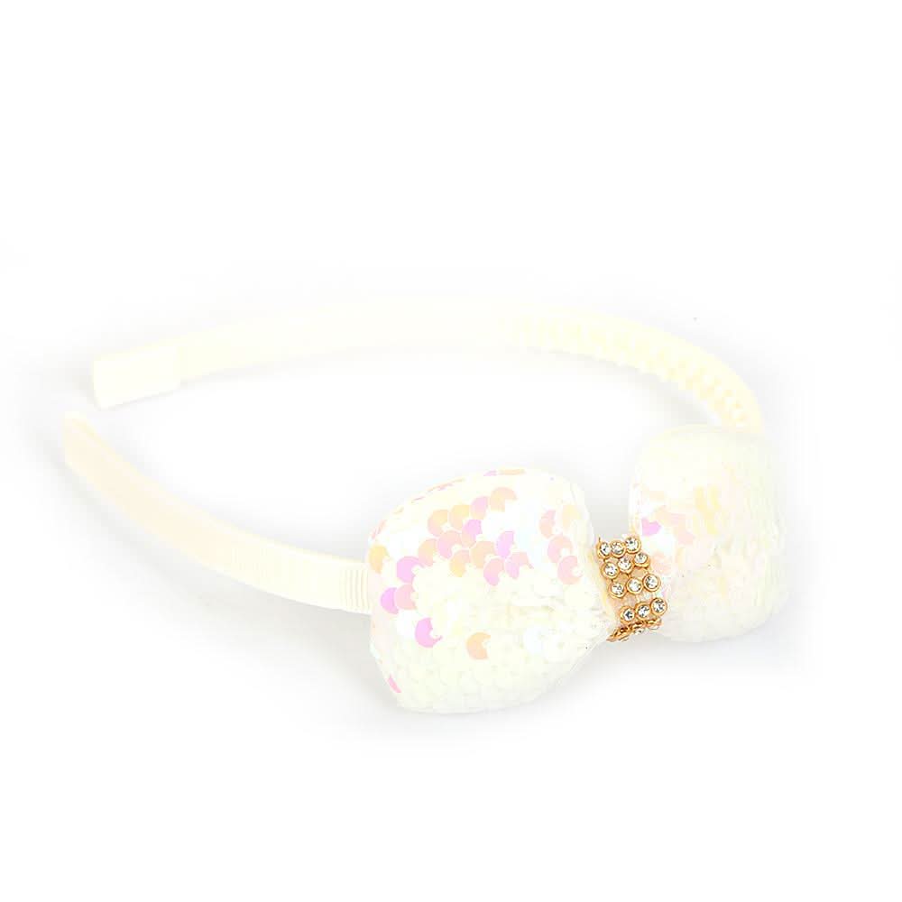 Girls Hair Band (Ay-211) - White, Kids, Hair Accessories, Chase Value, Chase Value
