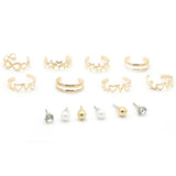 Women's Tops & Ring (Ay-86) - Golden, Women, Earrings & Tops, Chase Value, Chase Value