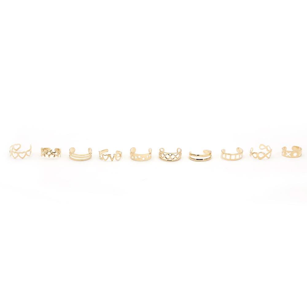 Women's Rings Sets (Ay-86) - Golden, Women, Finger Rings, Chase Value, Chase Value