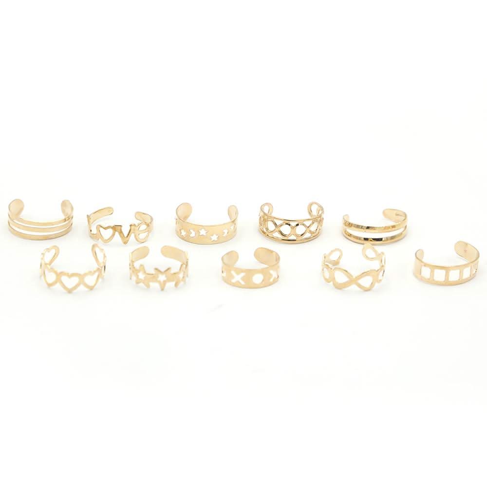 Women's Rings Sets (Ay-86) - Golden, Women, Finger Rings, Chase Value, Chase Value
