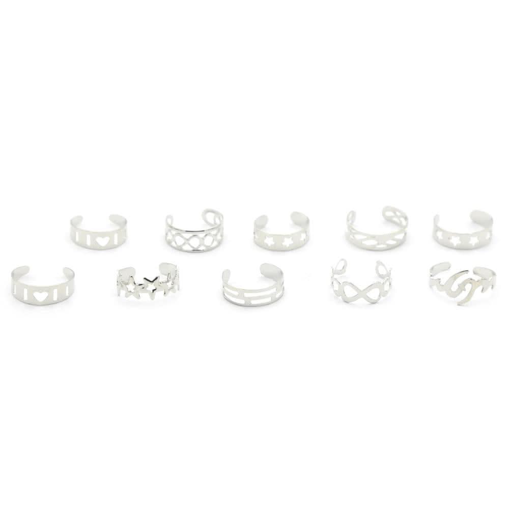 Women's Rings Sets (Ay-86) - Silver, Women, Finger Rings, Chase Value, Chase Value