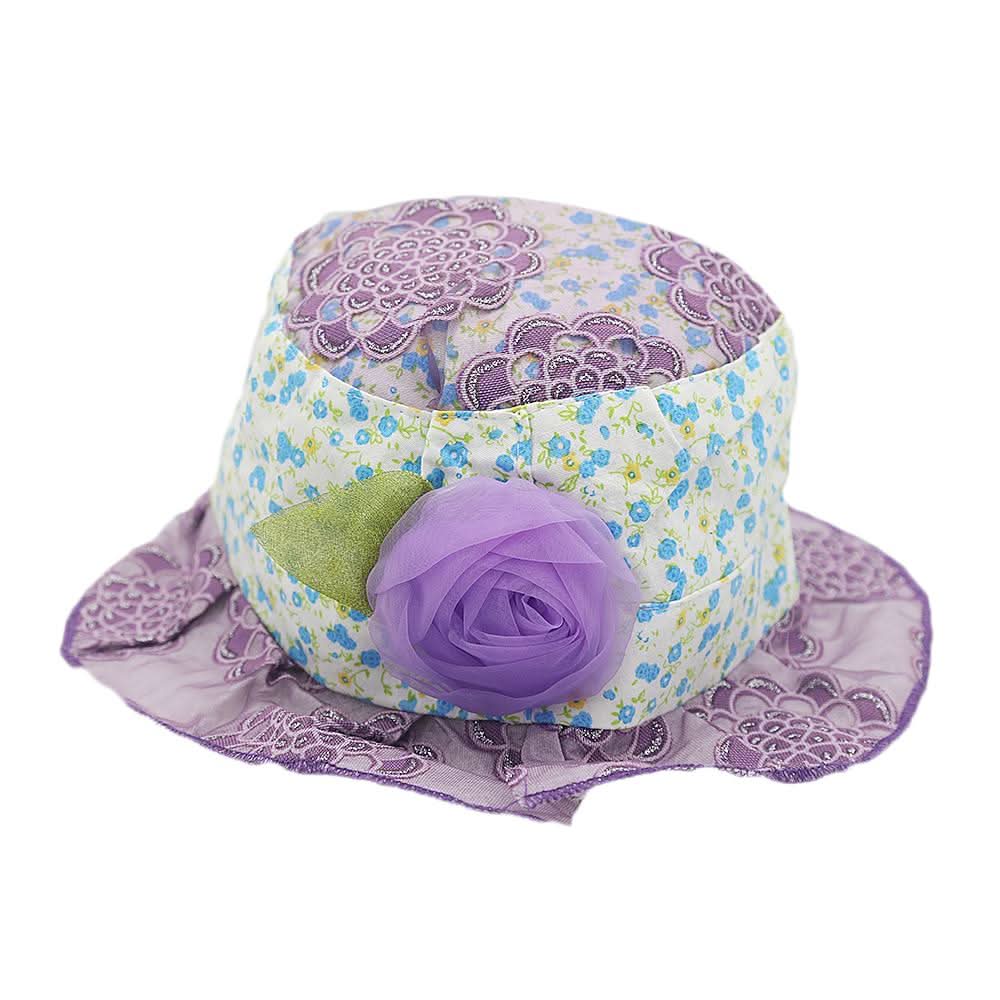 Girls Floppy Cap - Purple, Kids, Girls Caps And Hats, Chase Value, Chase Value