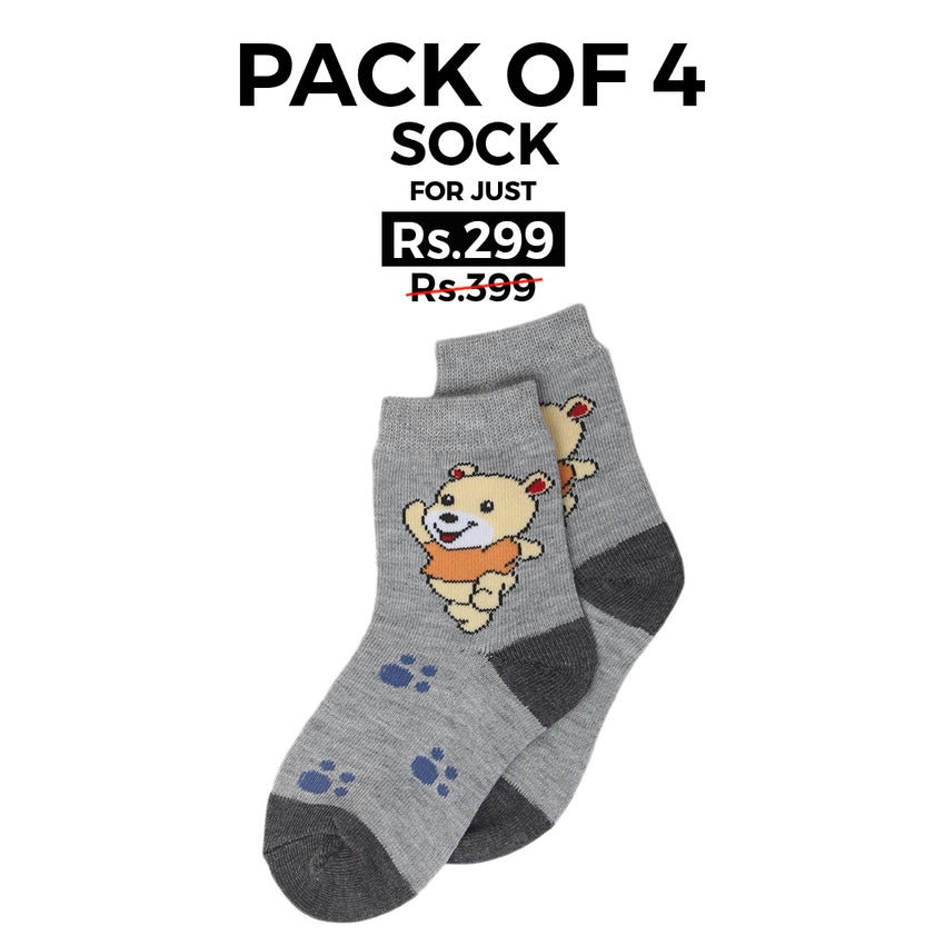 Boys Socks RS1051 - Grey, Kids, Boys Socks, Chase Value, Chase Value