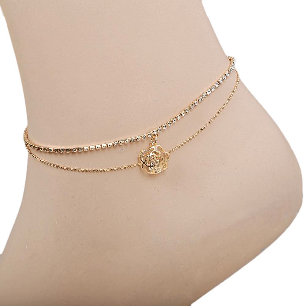 Women's Anklet (AY-143) - Golden, Women, Foot Jewellery, Chase Value, Chase Value