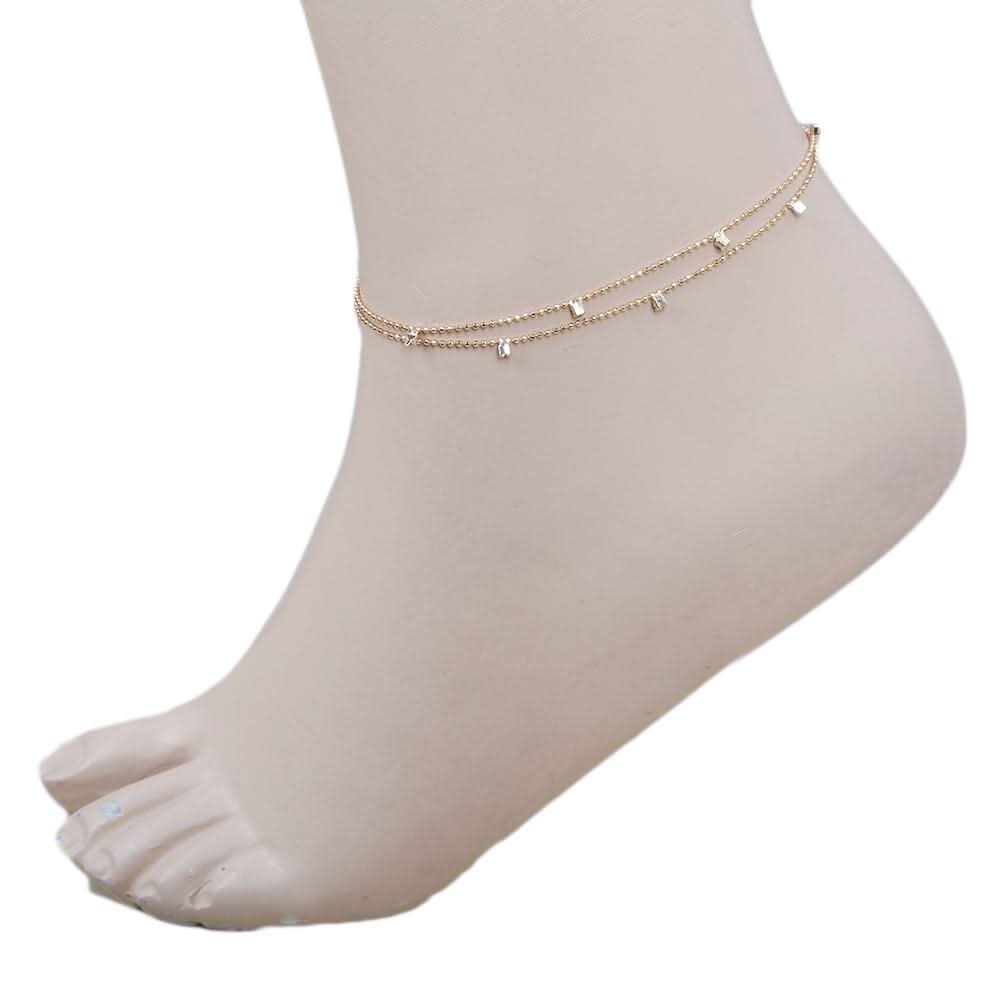 Women's Anklet (AY-143) - Golden, Women, Foot Jewellery, Chase Value, Chase Value