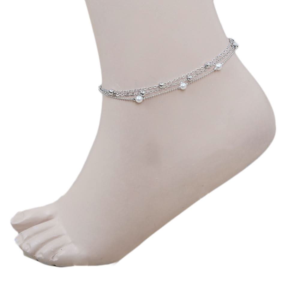 Women's Anklet (AY-143) - Silver, Women, Foot Jewellery, Chase Value, Chase Value