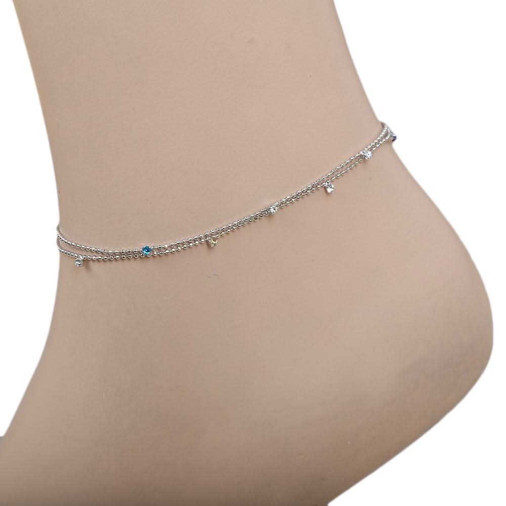 Women's Anklet (AY-143) - Silver, Women, Foot Jewellery, Chase Value, Chase Value