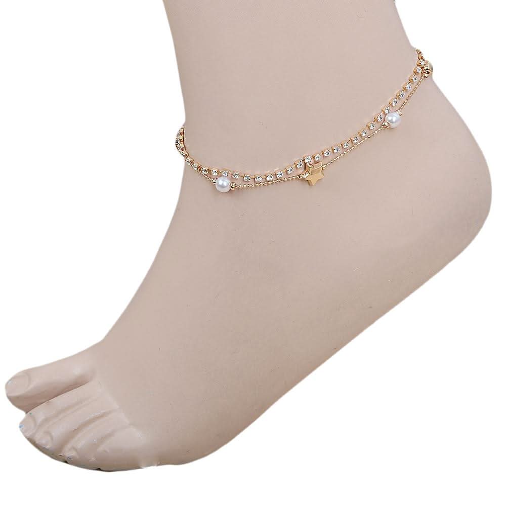 Women's Anklet (AY-143) - Golden, Women, Foot Jewellery, Chase Value, Chase Value