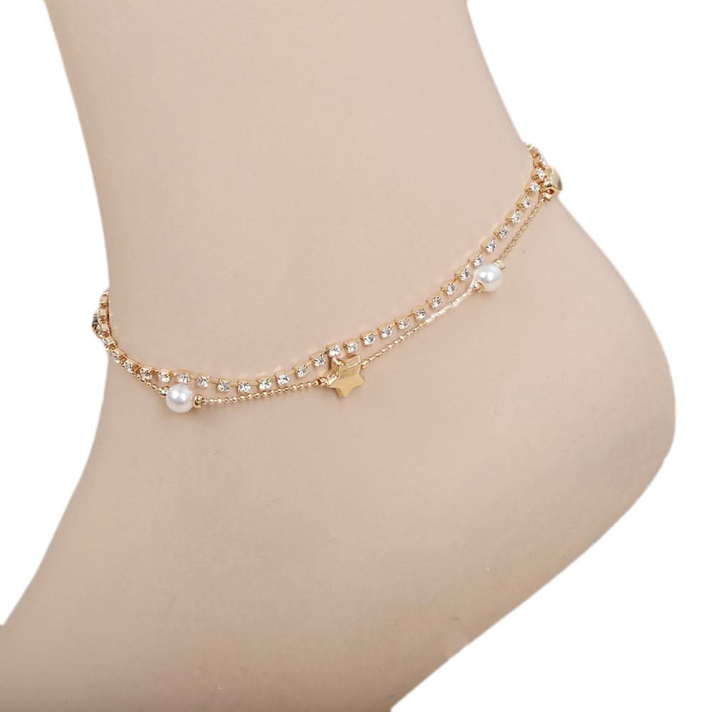 Women's Anklet (AY-143) - Golden, Women, Foot Jewellery, Chase Value, Chase Value