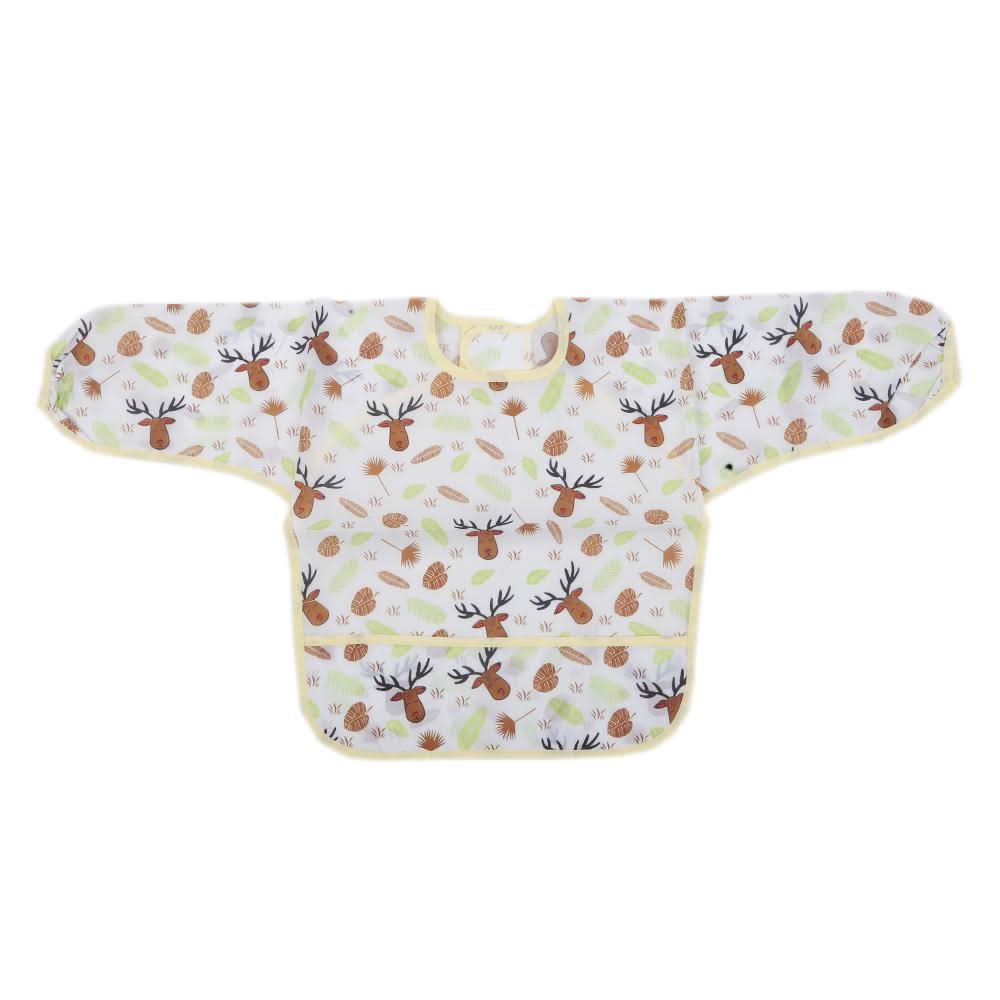 Newborn Baby Apran sleeves Bib 14239 - Yellow, Kids, Other Accessories, Chase Value, Chase Value