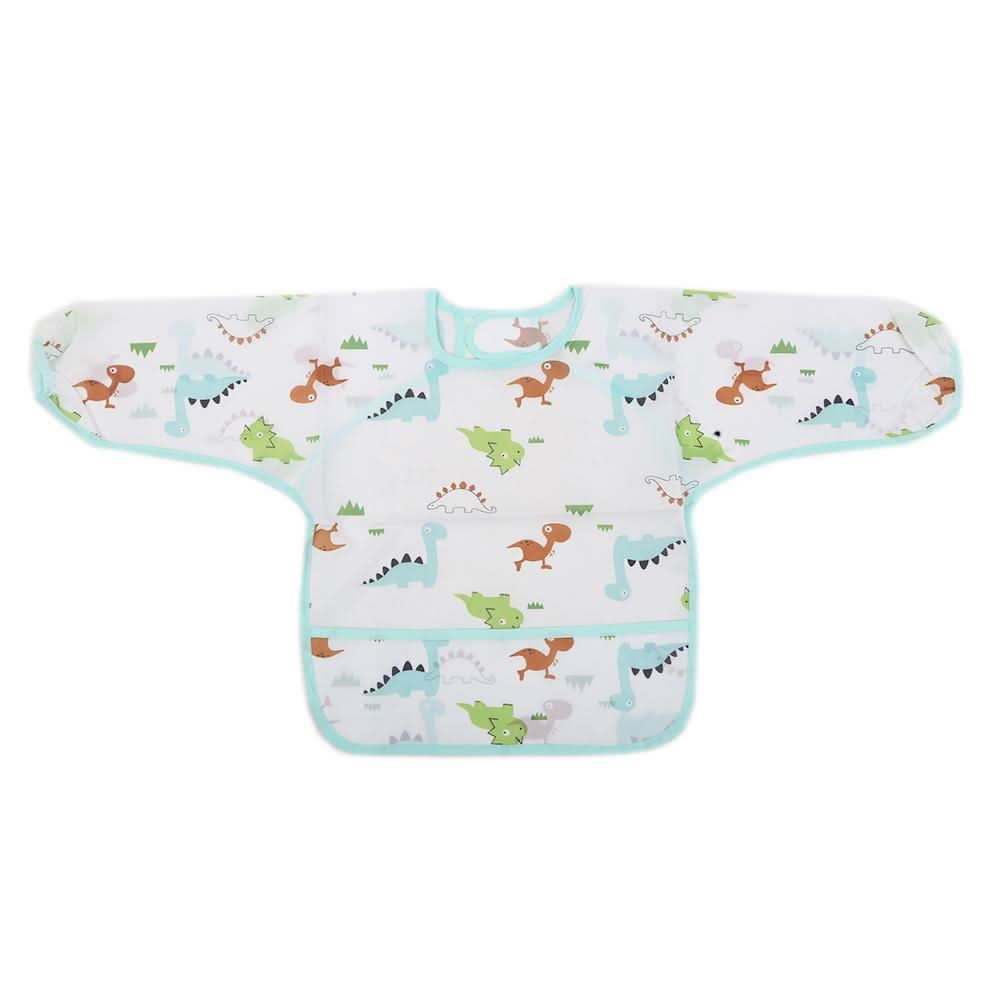 Newborn Baby Apran sleeves Bib 14239 - Cyan, Kids, Other Accessories, Chase Value, Chase Value