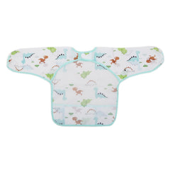 Newborn Baby Apran sleeves Bib 14239 - Cyan, Kids, Other Accessories, Chase Value, Chase Value
