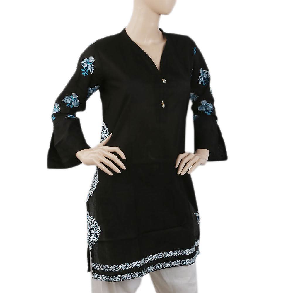 Women's Kurti-PRI-WQB-5023-M - Black, Women, Ready Kurtis, Chase Value, Chase Value
