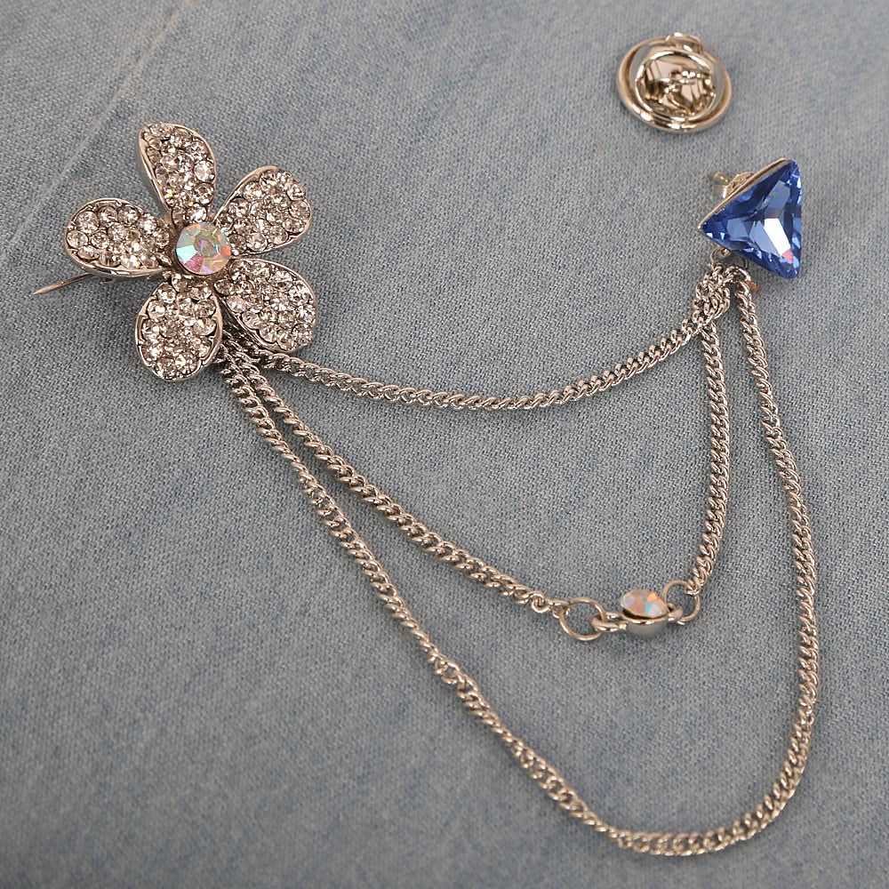 Broches-Royal-Blue, Women, Scarf Pins & Brooches, Chase Value, Chase Value