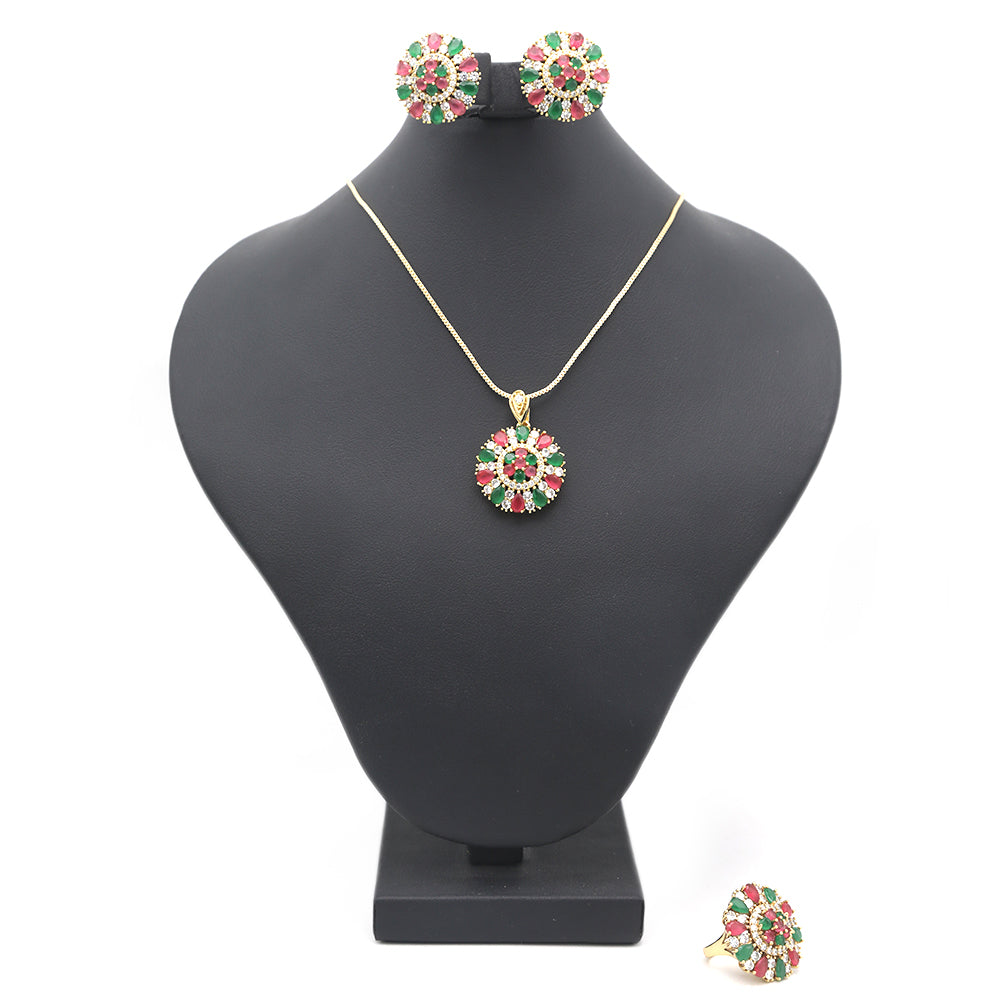 Women's Locket Set With Ring-Multi-A, Women, Chains & Lockets, Chase Value, Chase Value