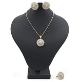 Women's Locket Set With Ring-White-A, Women, Chains & Lockets, Chase Value, Chase Value