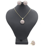 Women's Locket Set With Ring-Purple-A, Women, Chains & Lockets, Chase Value, Chase Value