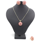 Women's Locket Set With Ring-Red-A, Women, Chains & Lockets, Chase Value, Chase Value