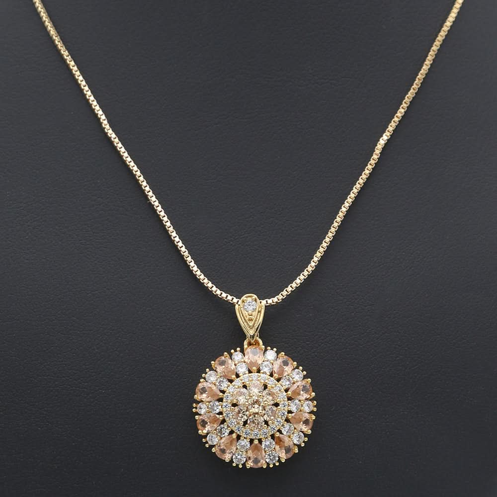 Women's Locket Set With Ring-Peach-A, Women, Chains & Lockets, Chase Value, Chase Value