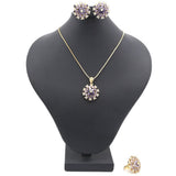 Women's Locket Set With Ring-Purple-B, Women, Chains & Lockets, Chase Value, Chase Value