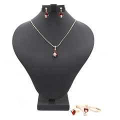 Women's Combo Set - Red - C, Women, Jewellery Set, Chase Value, Chase Value