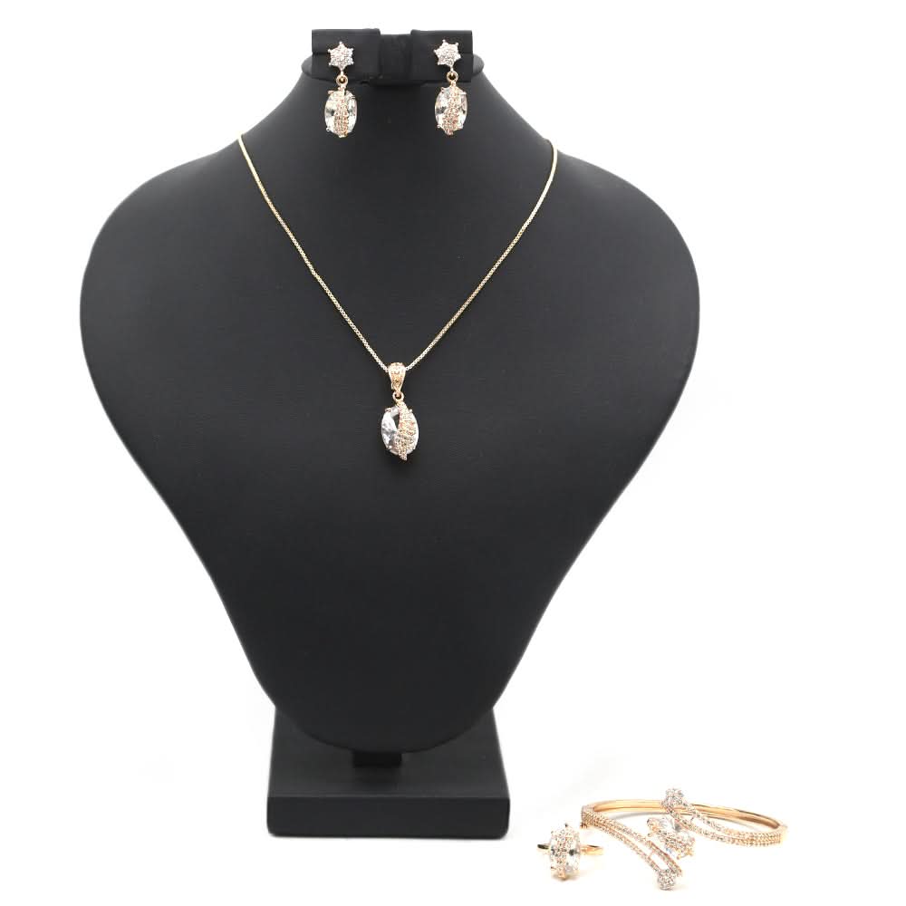 Women's Combo Set - White - A, Women, Jewellery Set, Chase Value, Chase Value