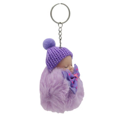 Doll Key Chain 004 (AY280-AY304) - Purple, Kids, Key Chains, Chase Value, Chase Value