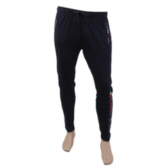Men's Fancy Zip Trouser - Navy Blue, Men, Lowers And Sweatpants, Chase Value, Chase Value