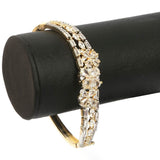 Women's American Diamond Kara Bracelet - Golden, Women, Bangles & Bracelets, Chase Value, Chase Value