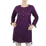 Women's Kurti with Lace - Purple, Women, Ready Kurtis, Chase Value, Chase Value