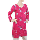 Women's Kurti with Lace -D - Pink, Women, Ready Kurtis, Chase Value, Chase Value