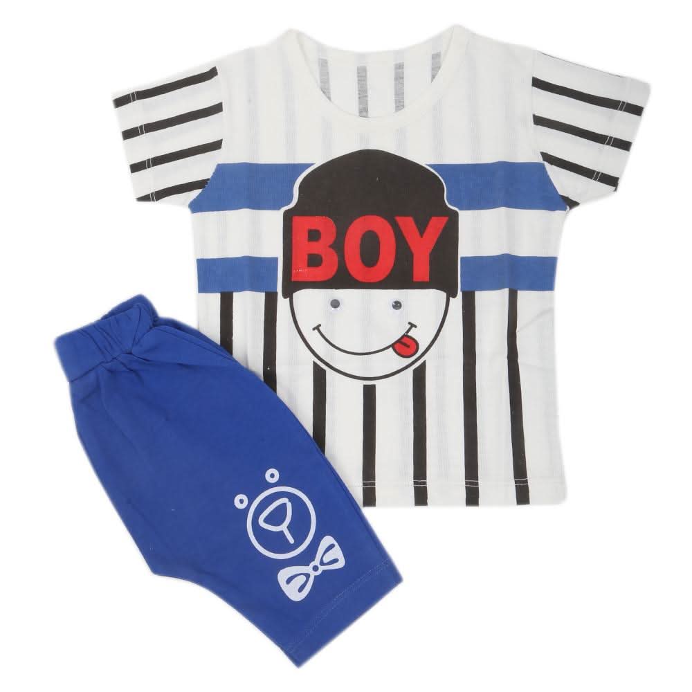 Boys Half Sleeves Suit  32760 - Royal Blue, Kids, Boys Sets And Suits, Chase Value, Chase Value
