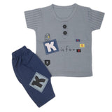 Boys Half Sleeves Suit  32784 - Grey, Kids, Boys Sets And Suits, Chase Value, Chase Value