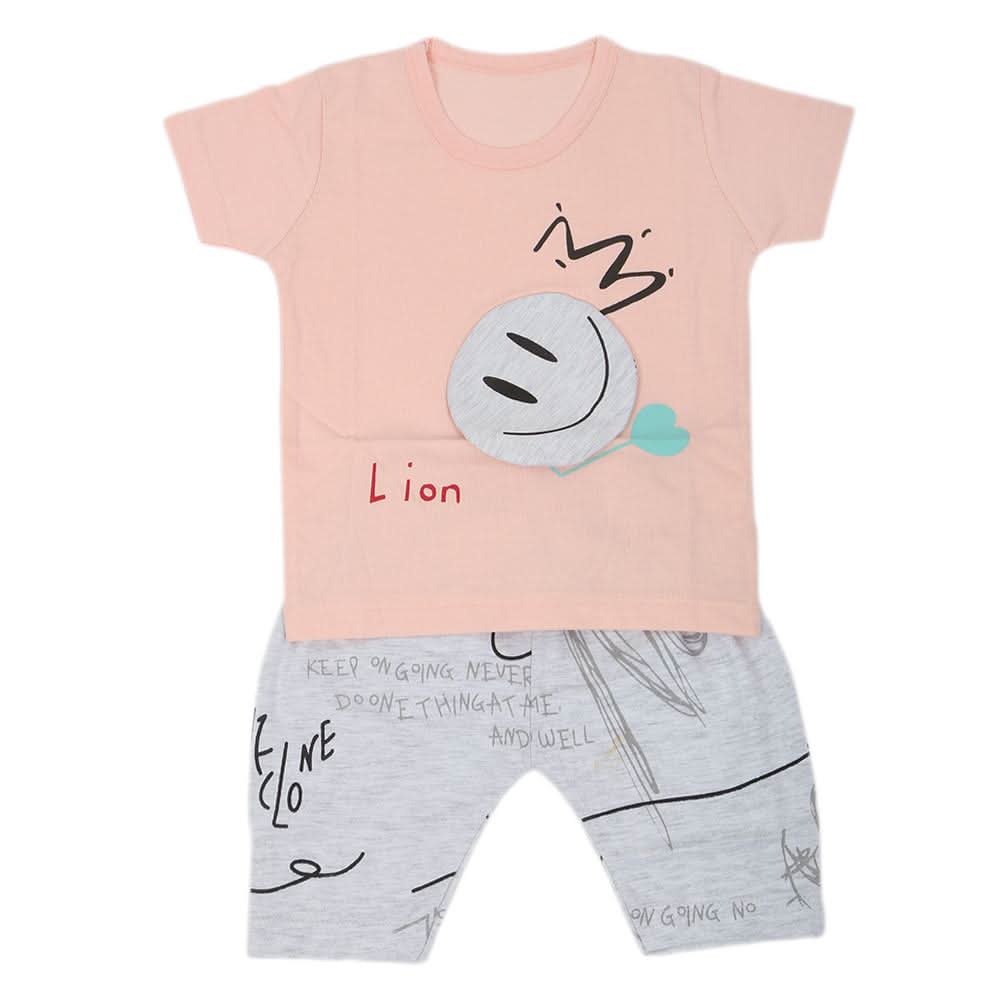 Boys Half Sleeves Suit  32790 - Light Pink, Kids, Boys Sets And Suits, Chase Value, Chase Value