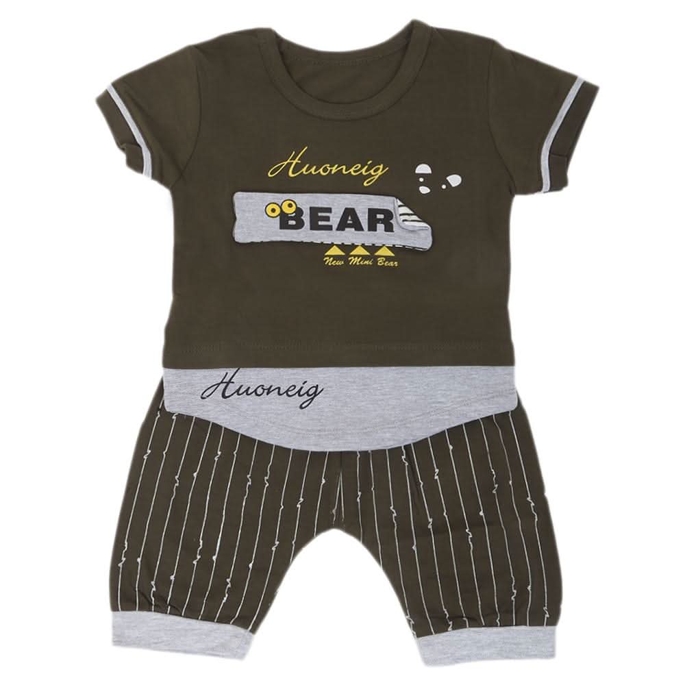 Boys Half Sleeves Suit  31863 - Green, Kids, Boys Sets And Suits, Chase Value, Chase Value