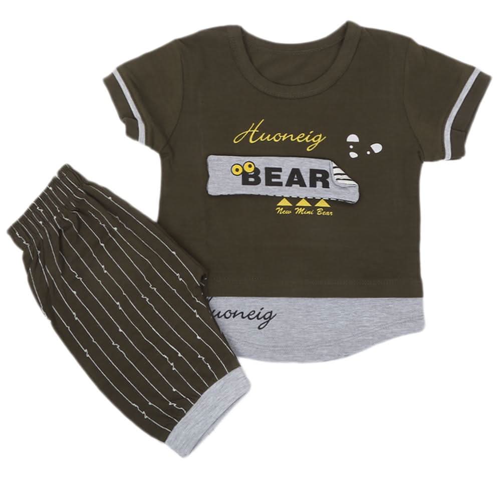 Boys Half Sleeves Suit  31863 - Green, Kids, Boys Sets And Suits, Chase Value, Chase Value
