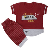 Boys Half Sleeves Suit  31863 - Maroon, Kids, Boys Sets And Suits, Chase Value, Chase Value
