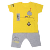 Boys Half Sleeves Suit  32875 - Yellow, Kids, Boys Sets And Suits, Chase Value, Chase Value
