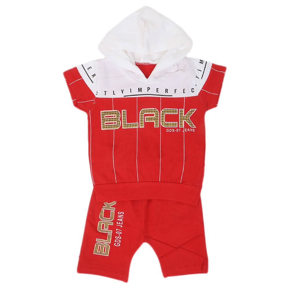 Boys Half Sleeves Suit - Red, Kids, Boys Sets And Suits, Chase Value, Chase Value