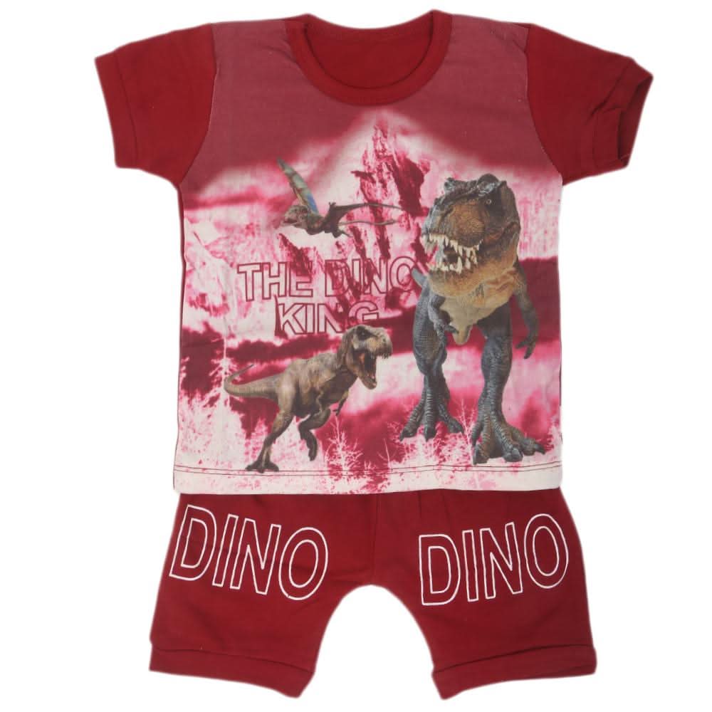 Boys Half Sleeves Suit  31857 - Maroon, Kids, Boys Sets And Suits, Chase Value, Chase Value