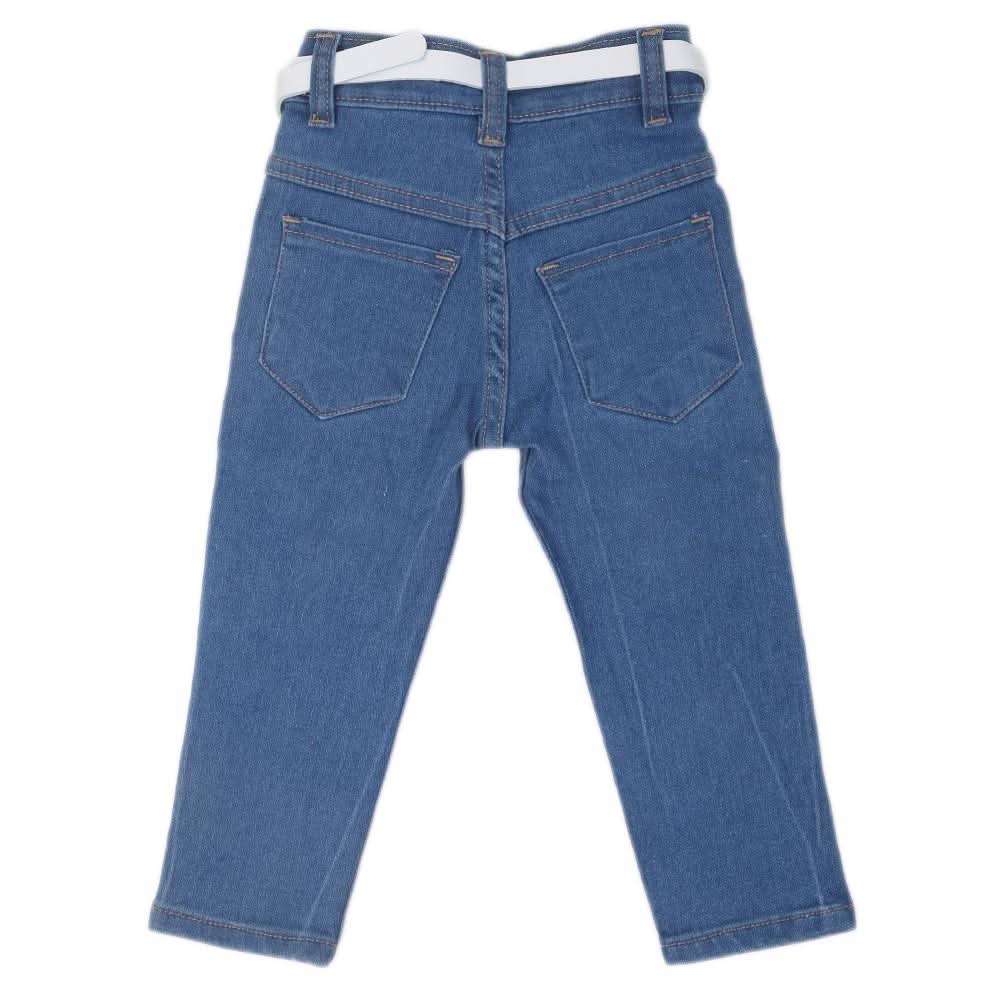 Girls Sequence Denim Pant - Blue, Kids, Girls Pants And Capri, Chase Value, Chase Value