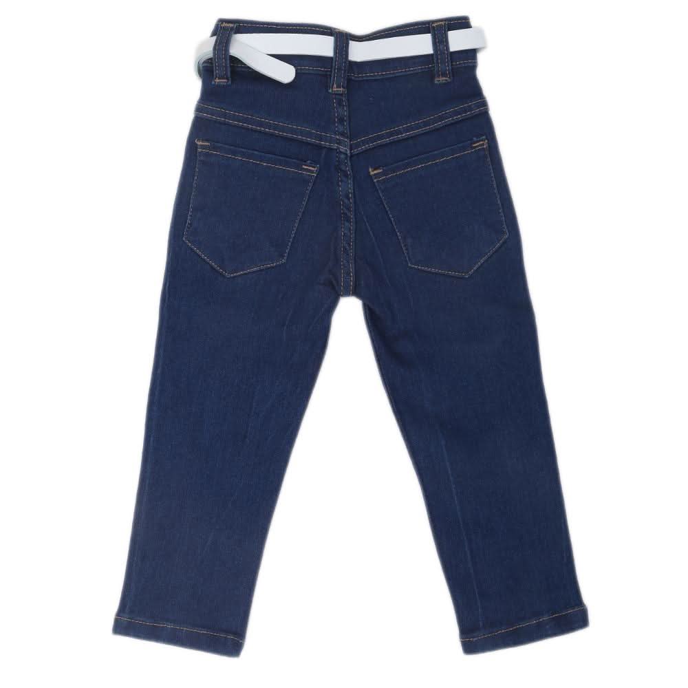Girls Sequence Denim Pant 500  - Dark Blue, Kids, Girls Pants And Capri, Chase Value, Chase Value