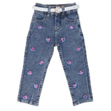 Girls Sequence Denim Pant - Light Blue, Kids, Girls Pants And Capri, Chase Value, Chase Value