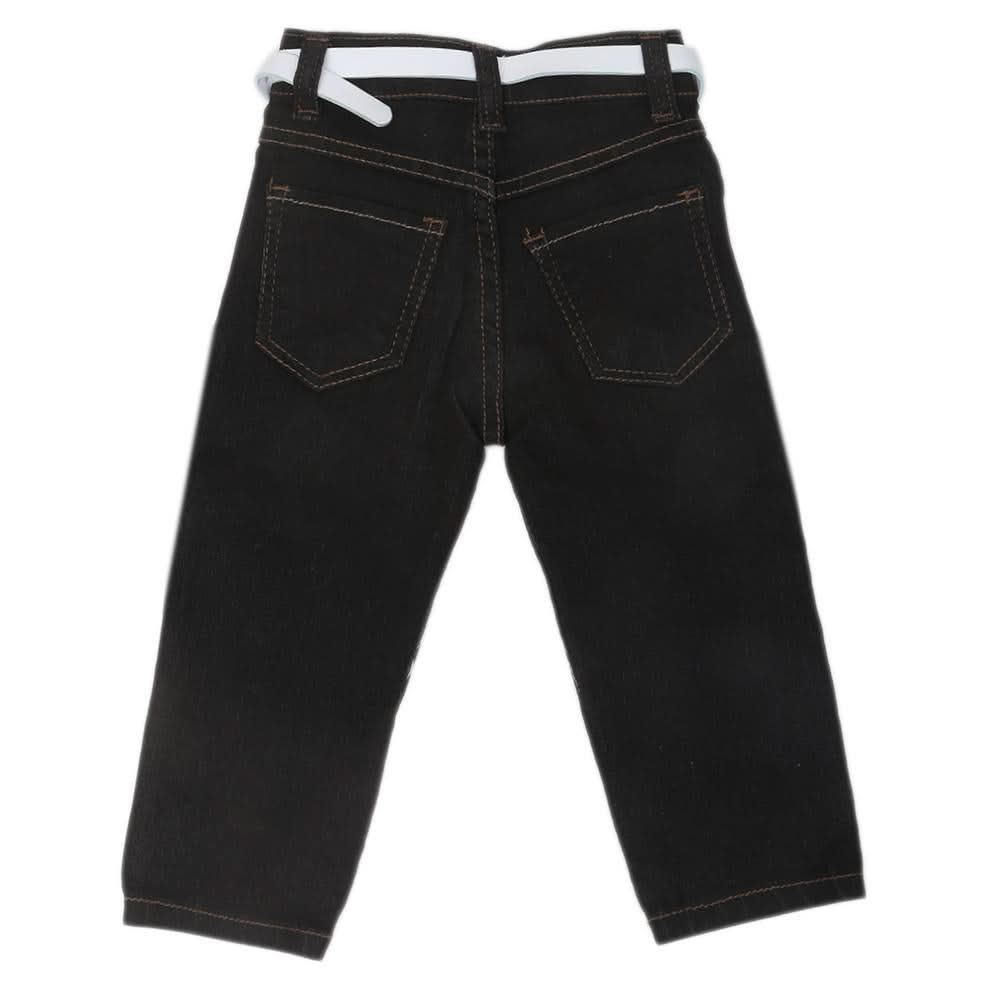 Girls Applique Denim Pant 535  - Black, Kids, Girls Pants And Capri, Chase Value, Chase Value